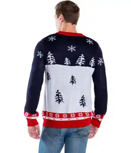 High Quality Ugly Christmas Sweater Unisex Women Custom Merry Vintage Apparel Crew Neck
