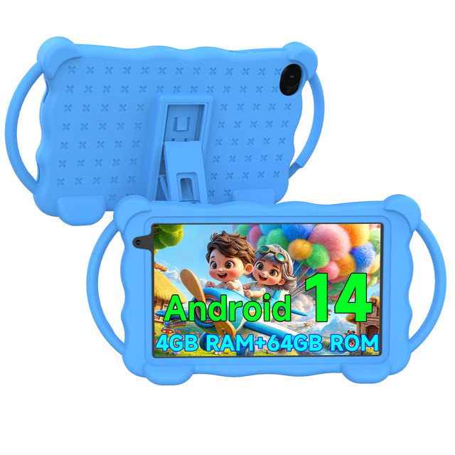 Custom Wholesale Android 14 7 Inch Kids Tablet 2GB RAM 32GB ROM Children Pre-Installed Educational APP Android Kids Tablet Pc