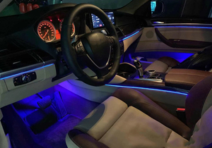 Barra de Luz LED Ambiental para BMW X5 X6 E70 E71 2009 2010 2011 2012 2013, <span class=keywords><strong>Ambiente</strong></span> Decorativo a Través de la Consola Central - Product Image 3
