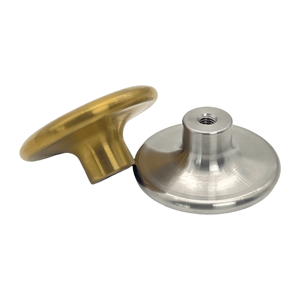 Accesorios de Alta Calidad para Tapa de Olla Le <span class=keywords><strong>Creuset</strong></span>, Perilla de Acero Inoxidable Dorado Mecanizado por CNC - Product Image 1
