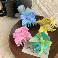 Barrette à cheveux en acétate de couleur bonbon solide et colorée Liwu, taille mini 3,5 cm, petite barrette en tissu de couleur menthe poivrée pour femmes