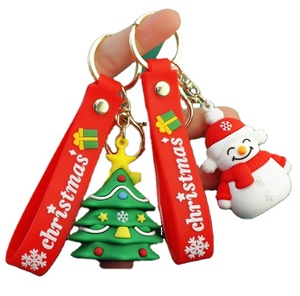 Portachiavi Natalizi Personalizzati in <span class=keywords><strong>PVC</strong></span> 3D con Logo, Decorazioni e Regali Natalizi in Gomma, Produzione su Misura dalla Fabbrica di Guangzhou - Product Image 1