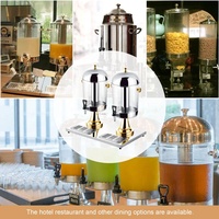 YITIAN Porte-boissons pour buffet commercial en acier inoxydable Distributeur de verre libre-service pour jus de soda fruits pour restaurants hôtels