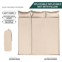 Matelas de couchage auto-gonflant en PVC ultraléger, lit d'air portable pour l'extérieur, imperméable, résistant à l'humidité, 3 saisons, 1-2 personnes