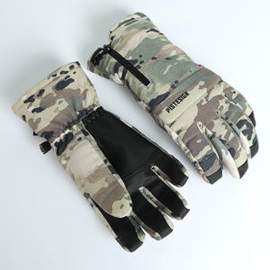 Guantes de Invierno de Cuero para Esquí, Térmicos, Impermeables, con Pantalla Táctil, Negros, Personalizados, para Hombre y Mujer - Product Image 3