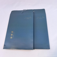 Enveloppes à lien en tissu bleu foncé personnalisées et professionnelles pour documents officiels, usage professionnel