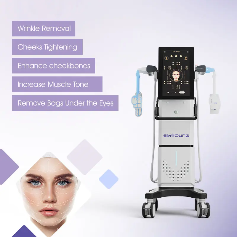 Chuyên Nghiệp Đứng nhăn Remover chống lão hóa EMS RF mặt massager EMS điêu khắc máy cho khuôn mặt