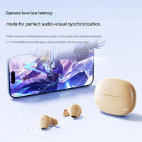 Écouteurs sans fil Bluetooth 5.4 TWS avec étui de charge, son stéréo, faible latence, pour jeux et smartphones