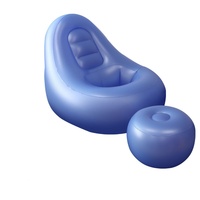Canapé gonflable moderne en PVC pour usage hospitalier, avec trous de récupération post-opératoire pour hémorroïdes, idéal pour la convalescence post-BBL