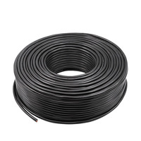 Cable de alimentación eléctrica de cobre de 15mm de silicio 2AWG Litz con aislamiento XLPE para seguridad de paneles solares