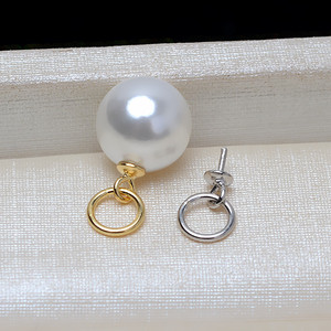 Wenchi 10 DIY Handmade 925 Silver <b>Small</b> Circle Beads 3mm 6mm Multi-Purpose Universal Circle <b>Necklace</b> Silver Jewelry Empty Holder - Product Image 2