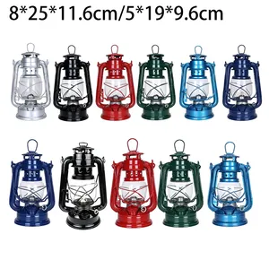 New Retro Outdoor Iron Lamp with Kerosene Oil Light Mediterranean <strong>Style</strong> Decor Candle Holders &amp; <strong>Lanterns</strong> - Product Image 4