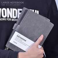 Vente en gros A5 Journal personnalisé en cuir PU avec sangle élastique imprimé logo de marque journal intime couverture en tissu bloc-notes cahier