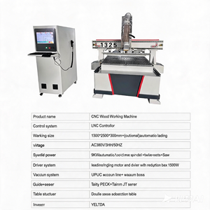 Machine de découpe de bois à commande numérique (CNC) 1325 avec table à vide et ATC linéaire, idéale pour la fabrication de meubles et d'armoires – Vente directe usine (modèle A) - Product Image 4