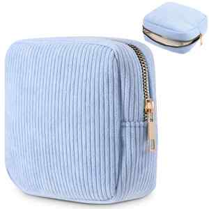 Versatile Corduroy Multi-Functional Pouch Stylish Solution for Organizing <b>Period</b> Supplies Cosmetics and Daily Essentials - Product Image 1
