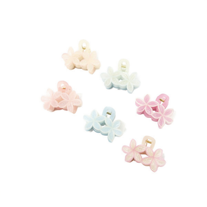 Fermaglio per capelli a forma di fiore di frangipani bicolore, 2 pezzi per colore - Product Image 1