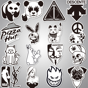 100pcs Mixed Black and White Drawing <strong>Sticker</strong> Custom Vinyl Random Graffiti <strong>Cool</strong> <strong>Stickers</strong> DIY Laptop Luggage Metal <strong>Cool</strong> <strong>Sticker</strong> - Product Image 4