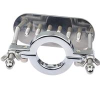 Anneau de chasteté masculin à pince articulée, dispositif d'érection, anneau pénien, broyeur de testicules, étireur, verrou, jouet BDSM pour scrotum et CBT