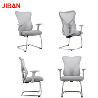 Chaise de bureau ergonomique moderne en maille, couleur personnalisable, design durable à dossier ouvert pour usage domestique et commercial