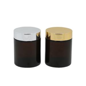 50g <span class=keywords><strong>100</strong></span> <span class=keywords><strong>ml</strong></span> 100g barattolo di crema per il viso in vetro ambrato vuoto barattoli di ambra cosmetica da <span class=keywords><strong>100</strong></span> <span class=keywords><strong>ml</strong></span> con coperchio in plastica nera - Product Image 2