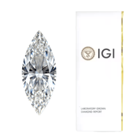 Diamante Cultivado en Laboratorio, Corte Marquesa, 1-3 Quilates, Claridad VS1, Corte Excelente, Certificado IGI, Color Blanco D, para Joyería