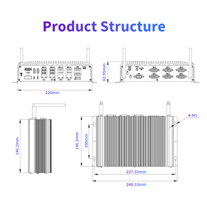 คอมพิวเตอร์ I7 Wide Voltage Lan Vga Gpio Win 11 Ai Technology Devices I5 Pc Mini Box Fanless Industrial Min 9-3 - Product Image 5