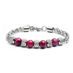 Pulsera de ojo de tigre de acero inoxidable, 8mm, cuentas de piedra, <span class=keywords><strong>2022</strong></span> - Product Image 6