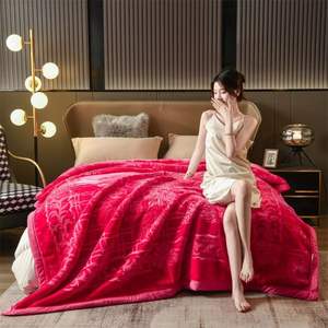 Mantas de poliéster 100% para cama, manta Raschel personalizada, 4kg, 6kg, 8kg, manta de visón cálida de estilo coreano para invierno - Product Image 5