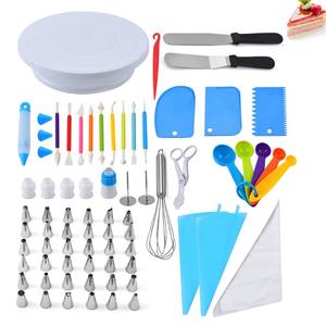 Accesorios para Hornear, Kit de 66 Piezas para Decoración de Pasteles con Plato Giratorio, Moldes para Muffins y Juego de Boquillas para Repostería - Product Image 2