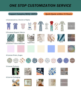 Pyjamas pour bébés garçons et filles, vêtements pour enfants, en bambou biologique, à manches courtes, imprimé Pâques décontracté, personnalisés en usine, vente en gros - Product Image 6