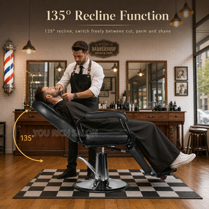 Sillón de Barbería de Diseño Clásico Moderno con Bomba de Alta Resistencia para Peluquería, Salón de Belleza y Spa - Product Image 2