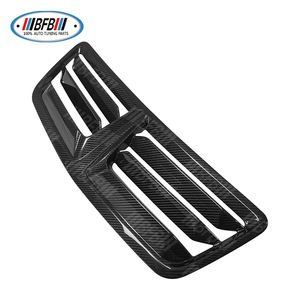 2024 + para <span class=keywords><strong>Ford</strong></span> <span class=keywords><strong>Mustang</strong></span> S650 <span class=keywords><strong>GT</strong></span> Dark Horse, piezas del cuerpo, cubierta de inserción de ventilación de capó superior frontal de fibra de carbono Real - Product Image 2