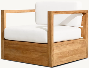 Ensemble de canapés d'extérieur modernes en teck imperméable de luxe pour patio, jardin, hôtel et cour, meubles de salon de détente - Product Image 4