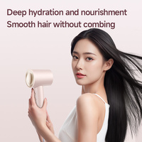 Sèche-cheveux professionnel sans pales haute vitesse BLDC avec concentrateur pour usage domestique, extérieur et salon 1600W 110 000