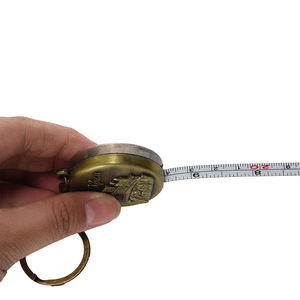 Fabricante suministro Rusia cinta métrica de Metal llaveros Amsterdam barato personalizado <span class=keywords><strong>Barcelona</strong></span> cinta métrica llaveros - Product Image 2