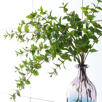 Branches d'eucalyptus artificielles de haute qualité, aspect réaliste, feuilles vertes, décoration de Noël, de Pâques, de mariage, de table à la maison