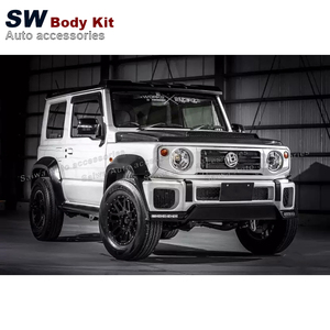 Kit de carrosserie large de Style LB en fibre de verre pour Suzuki Jimny becquet de capot de pare-chocs avant accessoires de voiture JB64 JB74 2018 + - Product Image 3