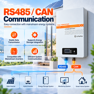 Batería Solar de Pared LIRVO Spit 51.2v 100ah 200ah, Batería de <span class=keywords><strong>Litio</strong></span> de 48v <span class=keywords><strong>5kw</strong></span> con CAN - Product Image 4