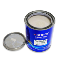 Peinture automobile liquide acrylique SHHCC 1K, finition nacré bleu intense, imperméable, personnalisable, aux couleurs vives, pour application au pistolet