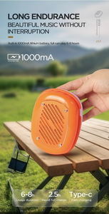 Hot Sale Mini Portable BT Speaker IPX5 Waterproof With Colorful LED Light Built-in <b>Mic</b> For Outdoor Camping Party Home Use - Product Image 4