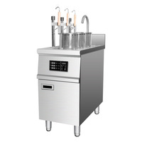 Machine à Cuire les Pâtes Automatique Commerciale en Acier Inoxydable |   Cuiseur à nouilles électrique intelligent à 6 têtes avec système de levage automatique