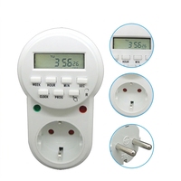 Temporizador Digital Semanal ETG-63A EU 16A 230V con Batería de Respaldo Ni-MH para Calentador y Luz UV de Terrarios de Reptiles