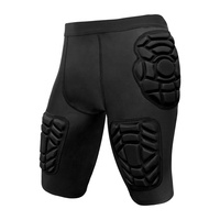 Short de compression rembourré pour gardien de but, protection 3D des hanches, résistant aux chocs, pour hommes et femmes, idéal pour le ski
