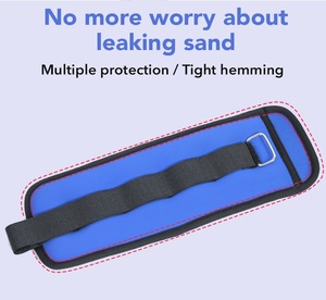 Phòng Tập Thể Dục Tập Thể Dục <span class=keywords><strong>1</strong></span> 3 5 10 20 <span class=keywords><strong>Kg</strong></span> Nặng Mắt Cá Chân Trọng Lượng Sắt Túi Cát Cổ Tay Trọng Bangle - Product Image 6