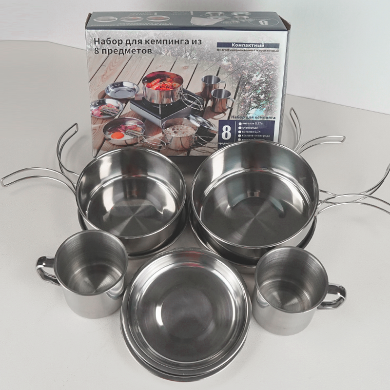 Chenfan Stainless Steel Camping Pot Mess