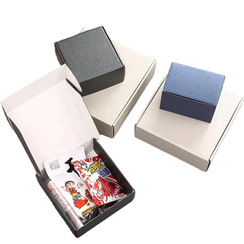 In stock jewelry box gift flower candy cookie packaging box with lid