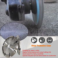 4.5 "pouces 115 mm en forme de V diamant fissure chasseur Tuck Point rainure lame de coupe pour béton