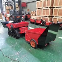 EPA China 200kg 800kg 1000kg selbst laden der Mini-Raupen transporter Gummi ketten kipper mit Aufzug und Kran zu verkaufen