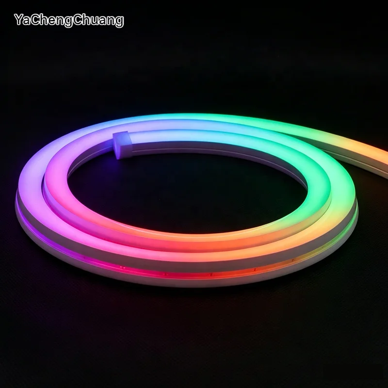 1616 Silicone LED Strip Side-Bending Recessed Installation All-in-One Extruded Weatherproof Flexible Neon Lighting Strip CE