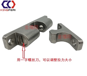 Khóa cửa bằng thép không gỉ chất lượng cao Loại tác động Khóa bi Khóa tủ cửa giấu phía trước Khóa hai chiều - Product Image 3